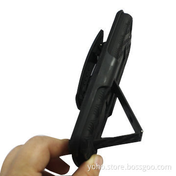 Belt Flip Hard Cover for iPhone 5, Made of ABS Material to Stand